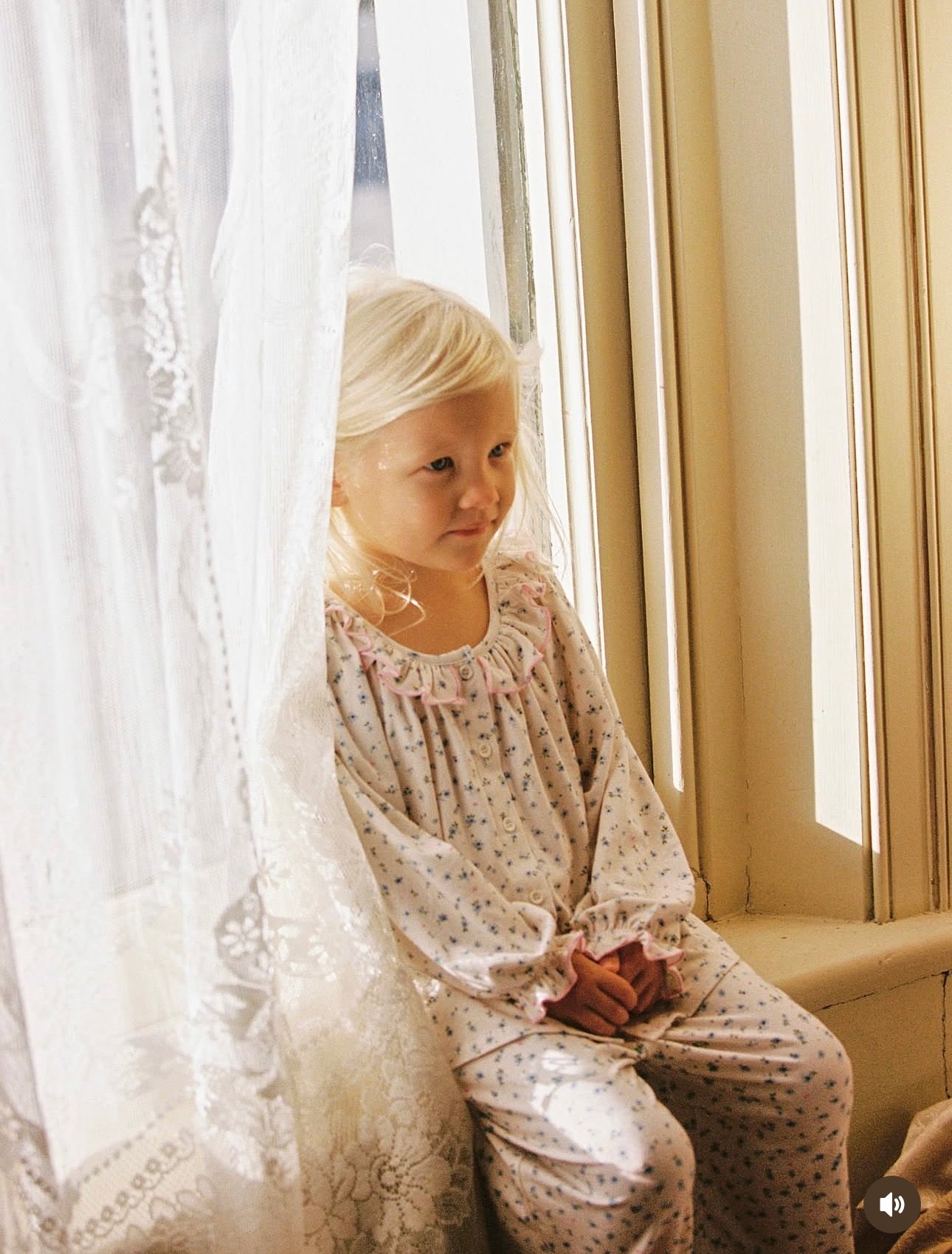 juni jnr gracie pyjama set - ditsy bloom