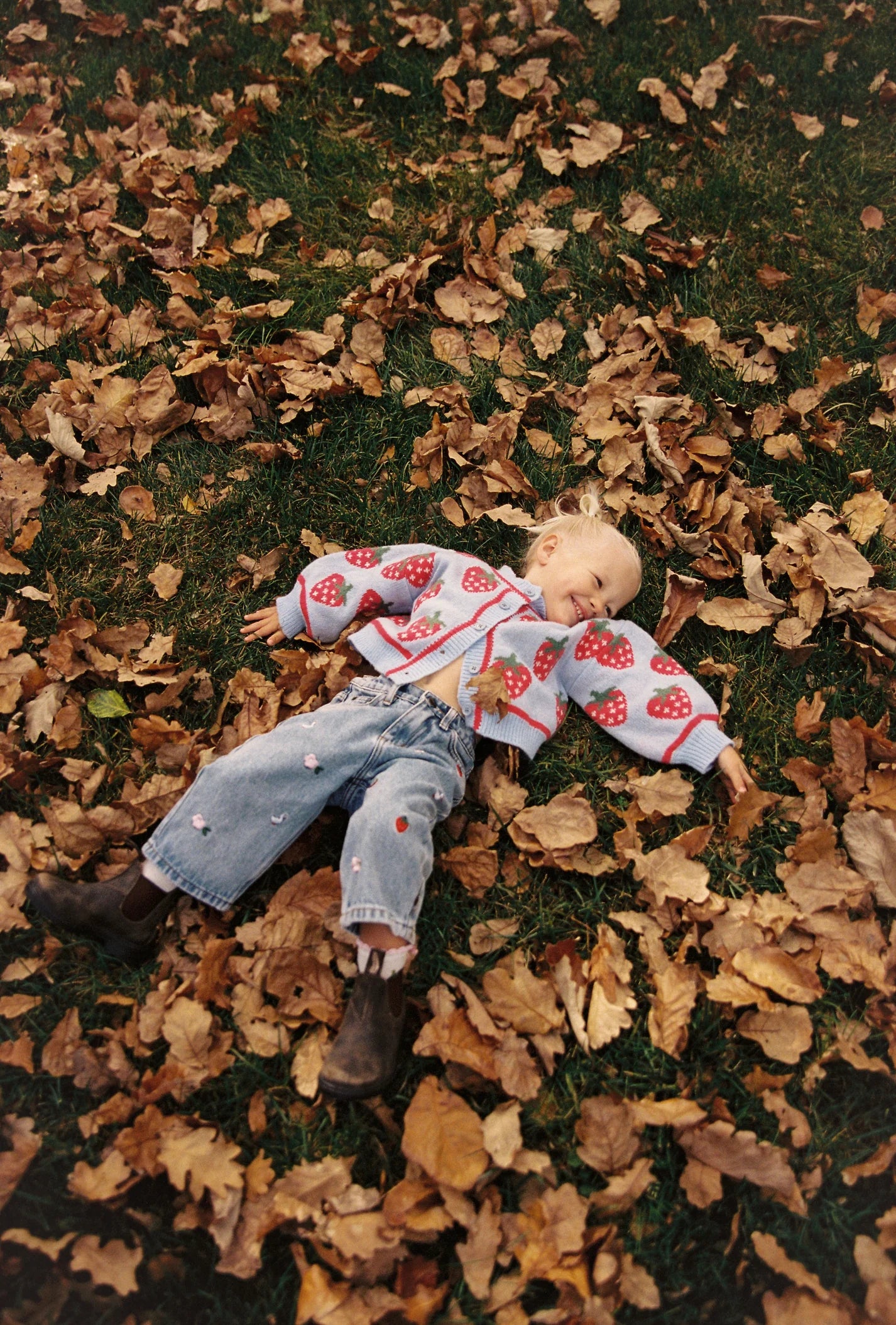 juni jnr strawberry sky knit cardigan - PRE ORDER