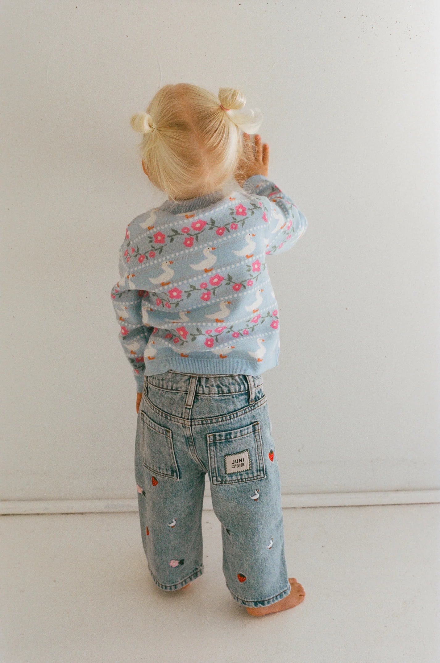 juni jnr duckies knit cardigan