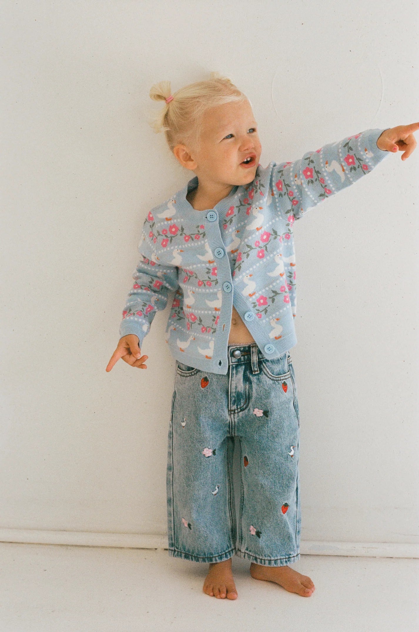 juni jnr duckies knit cardigan