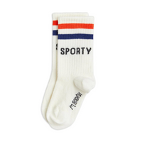 mini rodini sporty socks - white