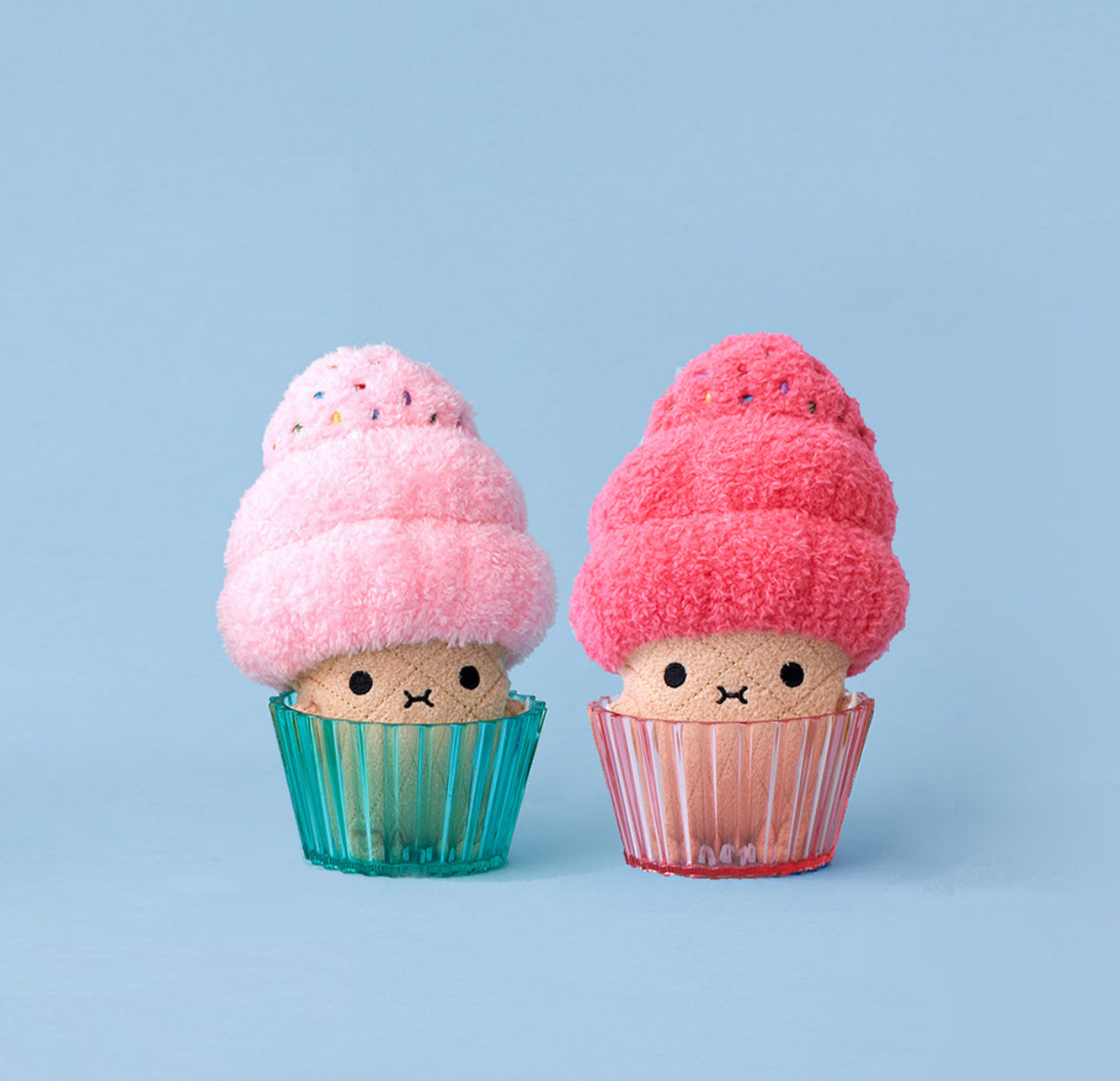 noodoll ricecream strawberry mini sitting plush toy