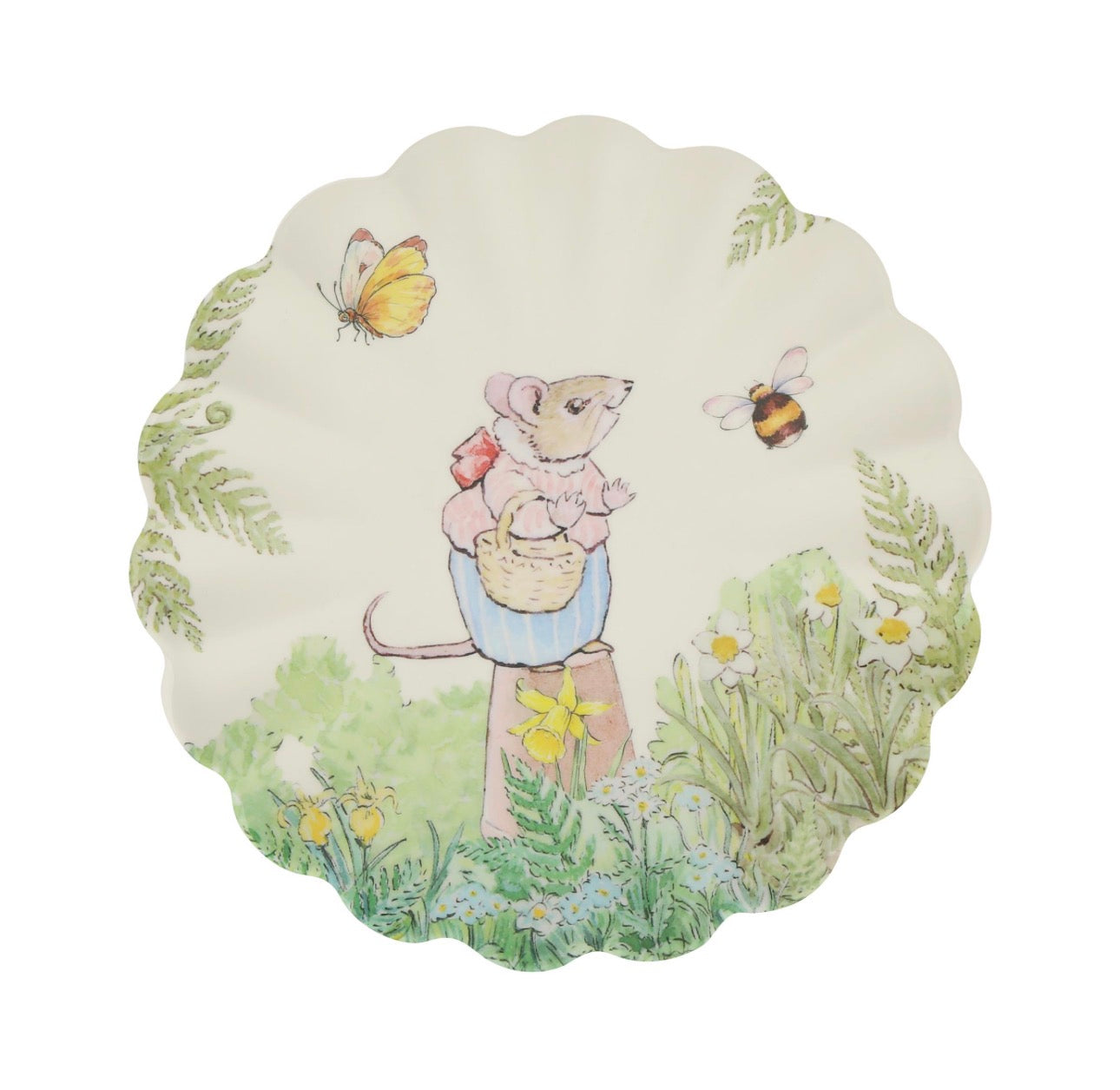 meri meri peter rabbit reusable melamine small plates (pk of 6 in 6 designs)