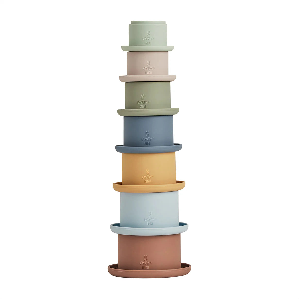 oyoy tawa stacking cups - caramel