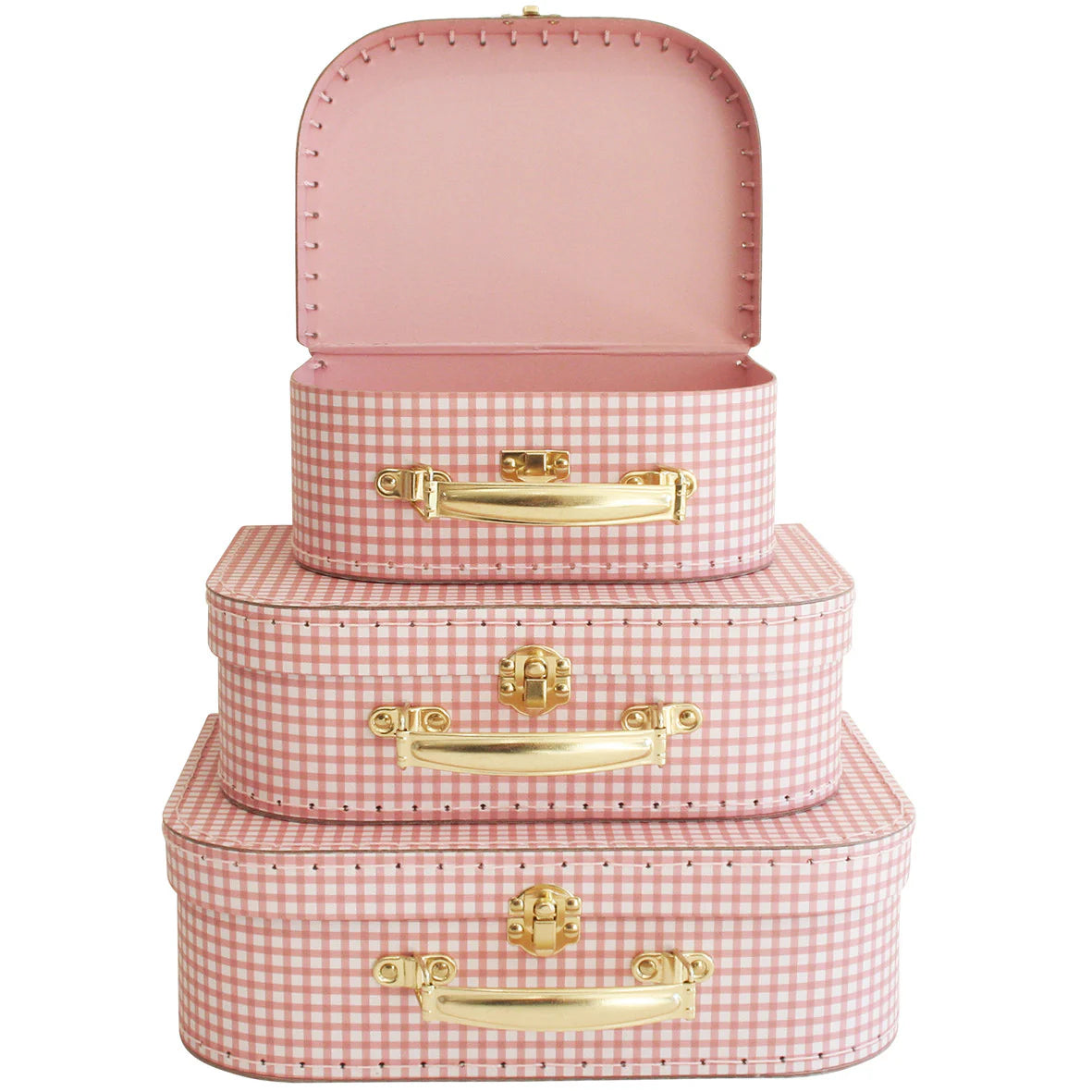 alimrose kids carry case set - gingham