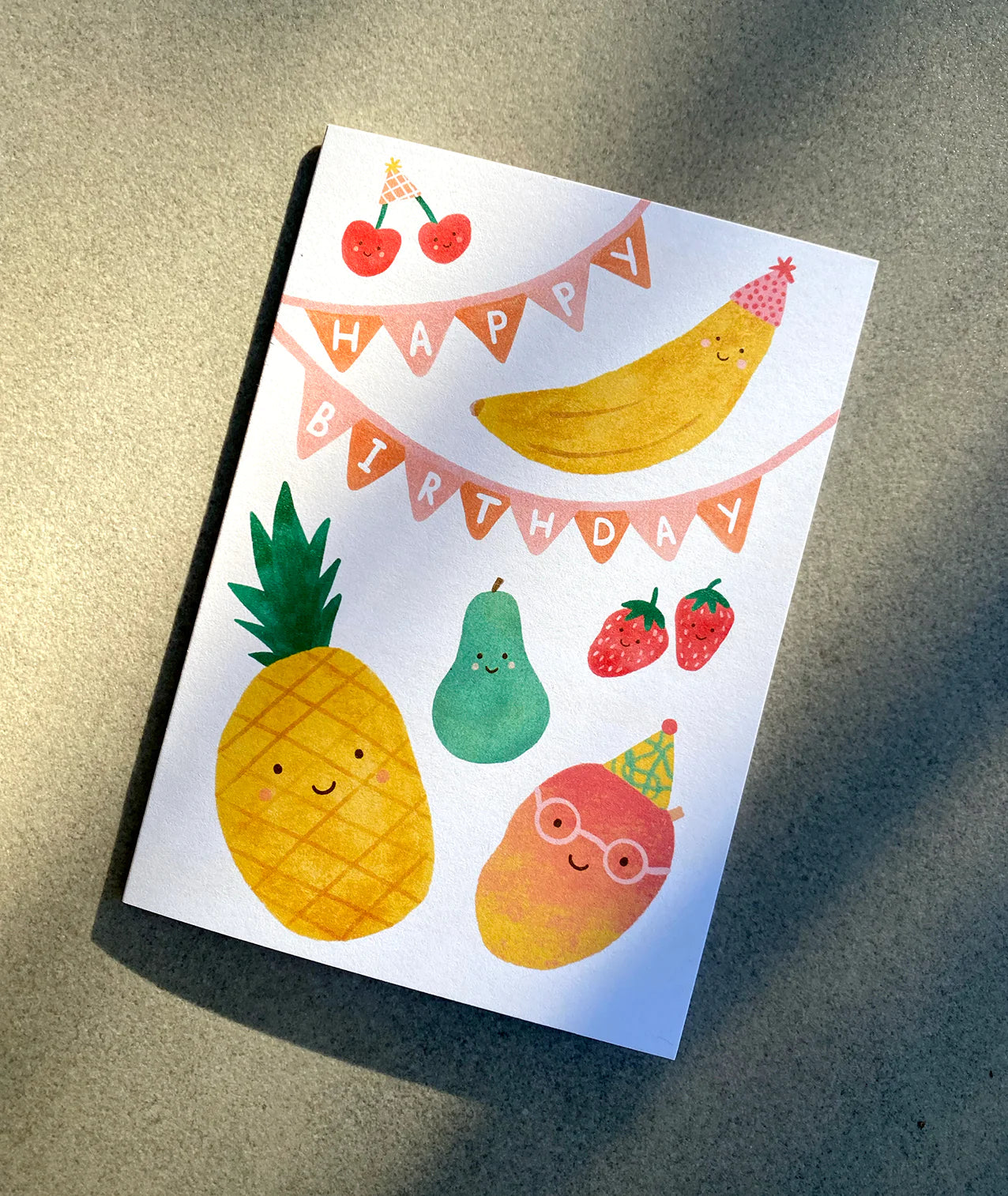 lauren sissons birthday card - fruit party