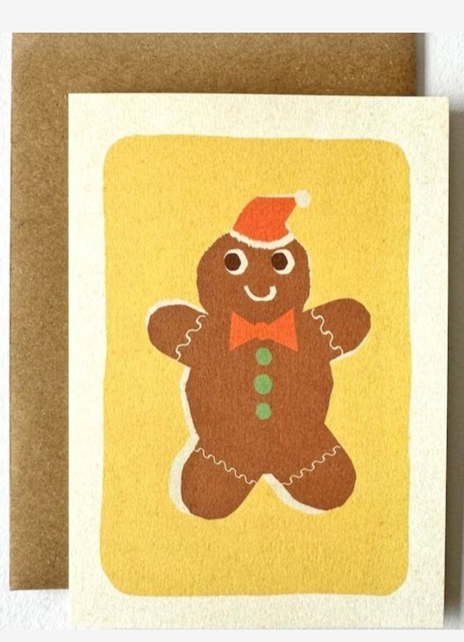 florence fry gingerbread man card