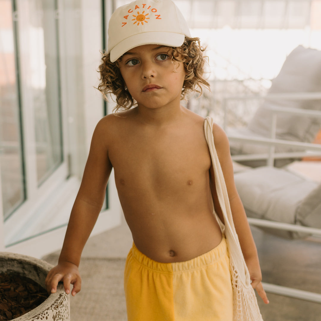 golden children play lounge shorts - golden mango