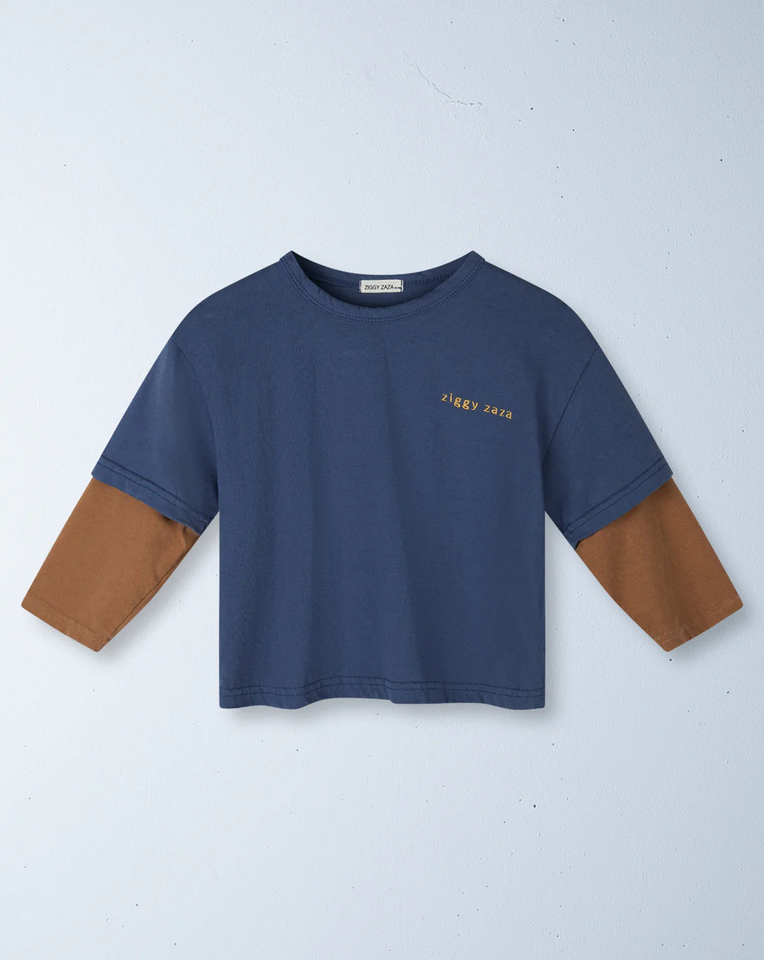 ziggy zaza toto layered tee - dusk blue