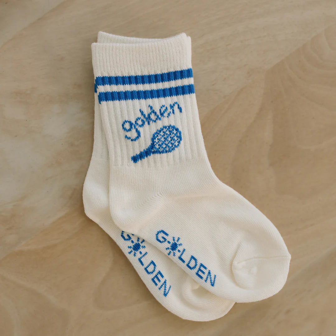 golden children retro boy socks - vanilla