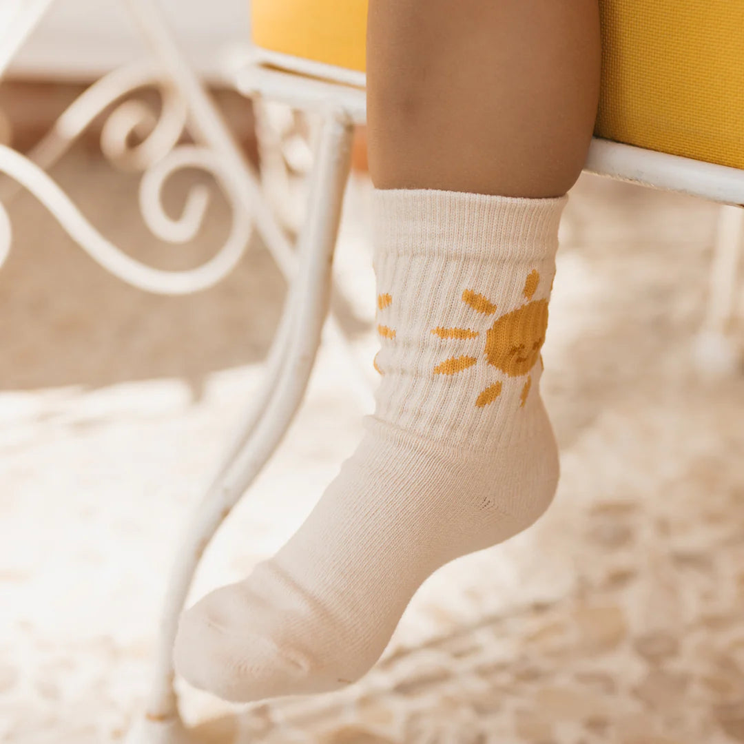 golden children golden sun socks - tan