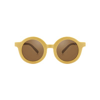 grech & co original round sunglasses - mellow yellow