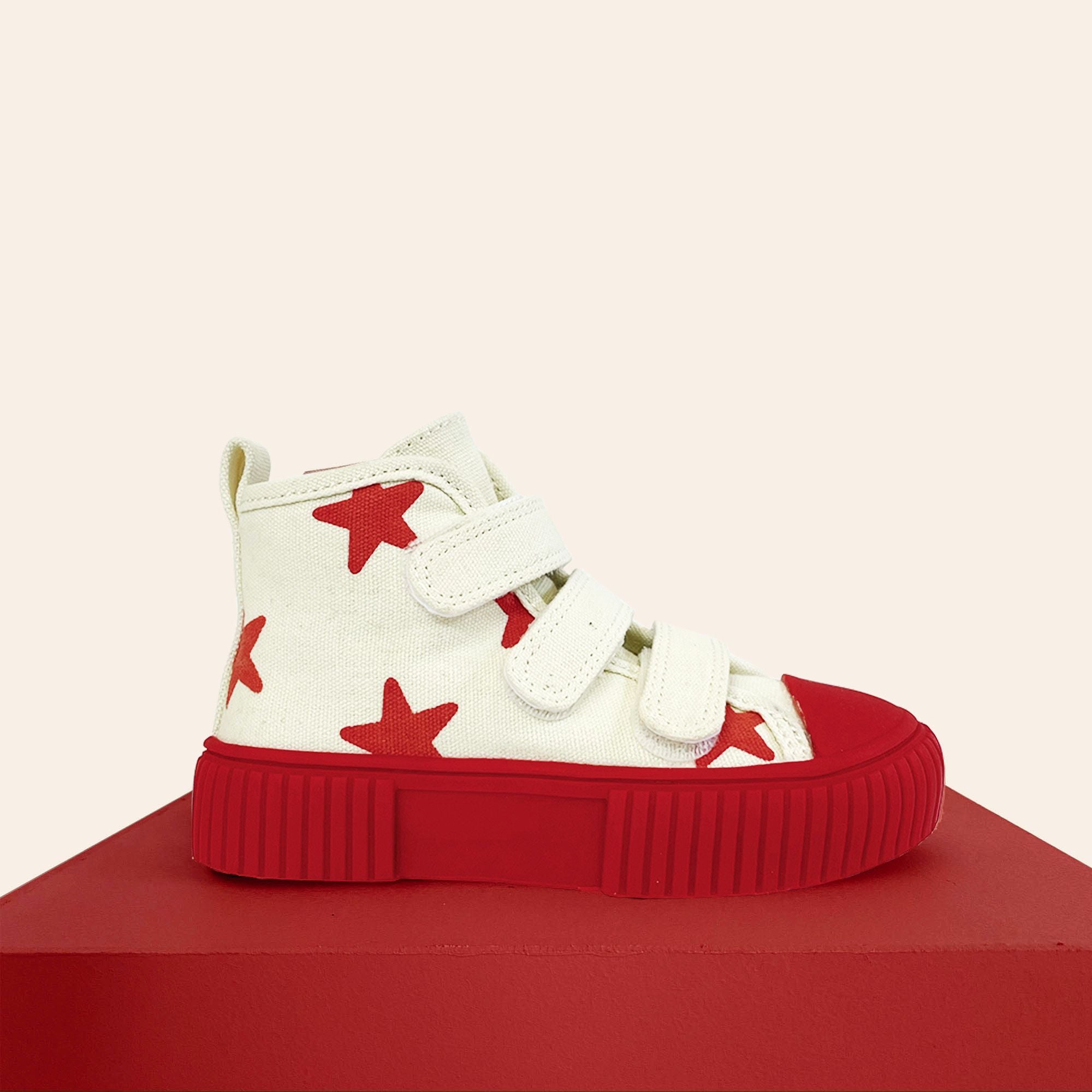 piccolini x by billie original high top sneaker - red star (limited edition) PRE ORDER