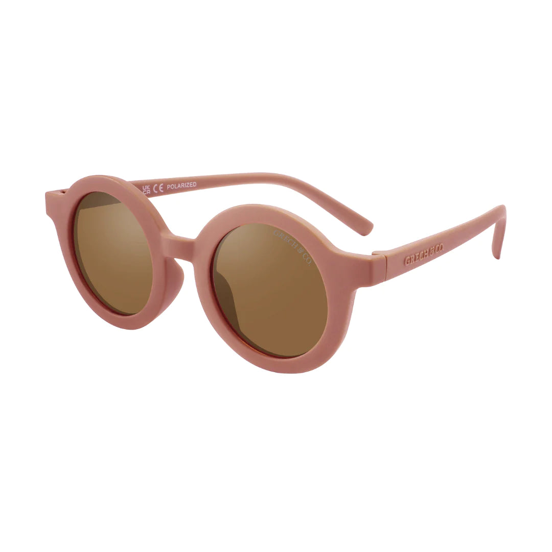 grech & co original round sunglasses - sunset