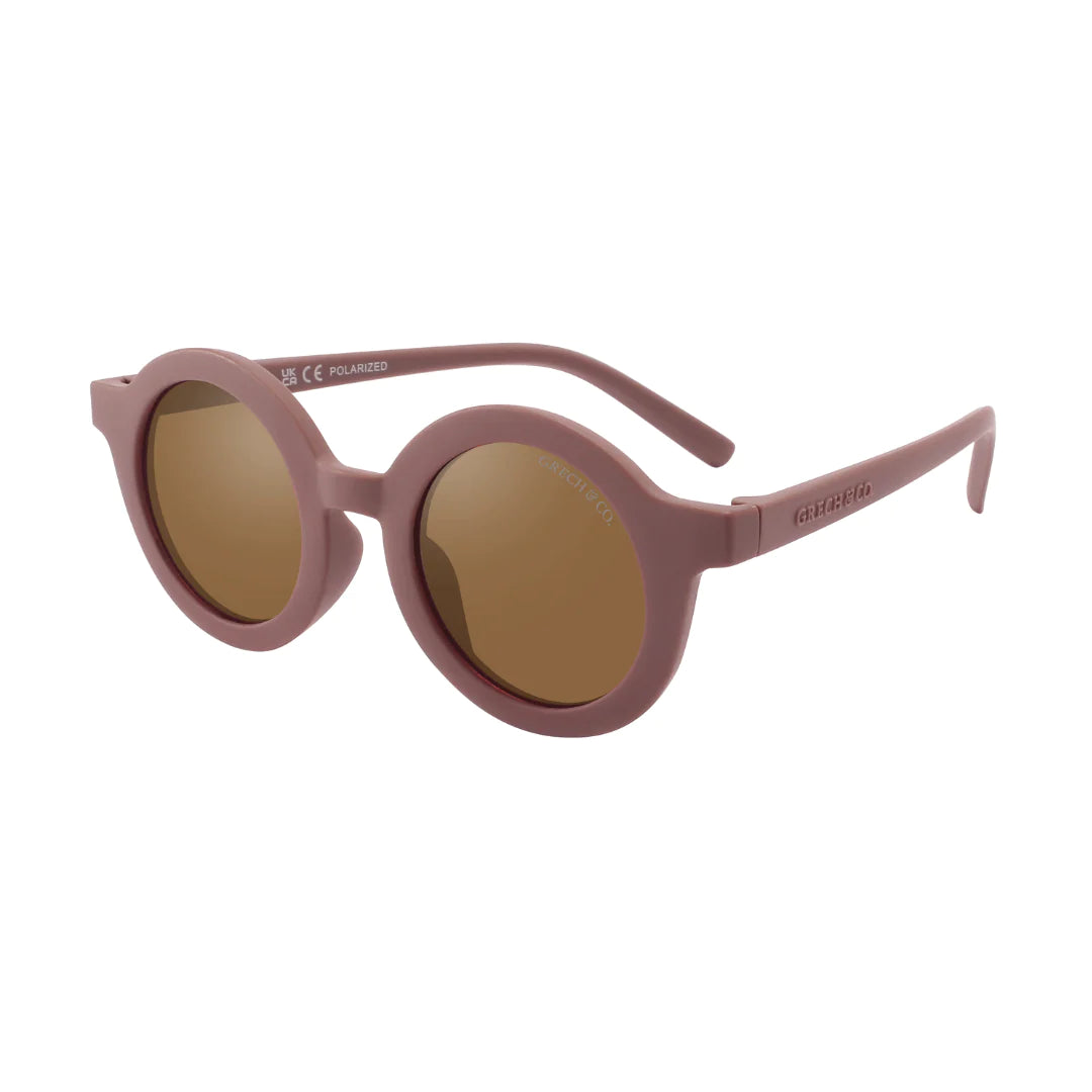 grech & co original round sunglasses - heather rose