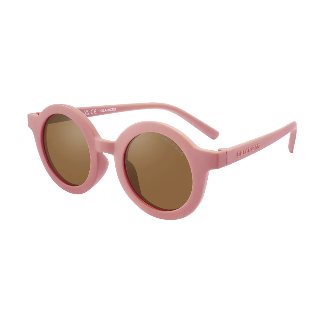 grech & co original round sunglasses - blush bloom
