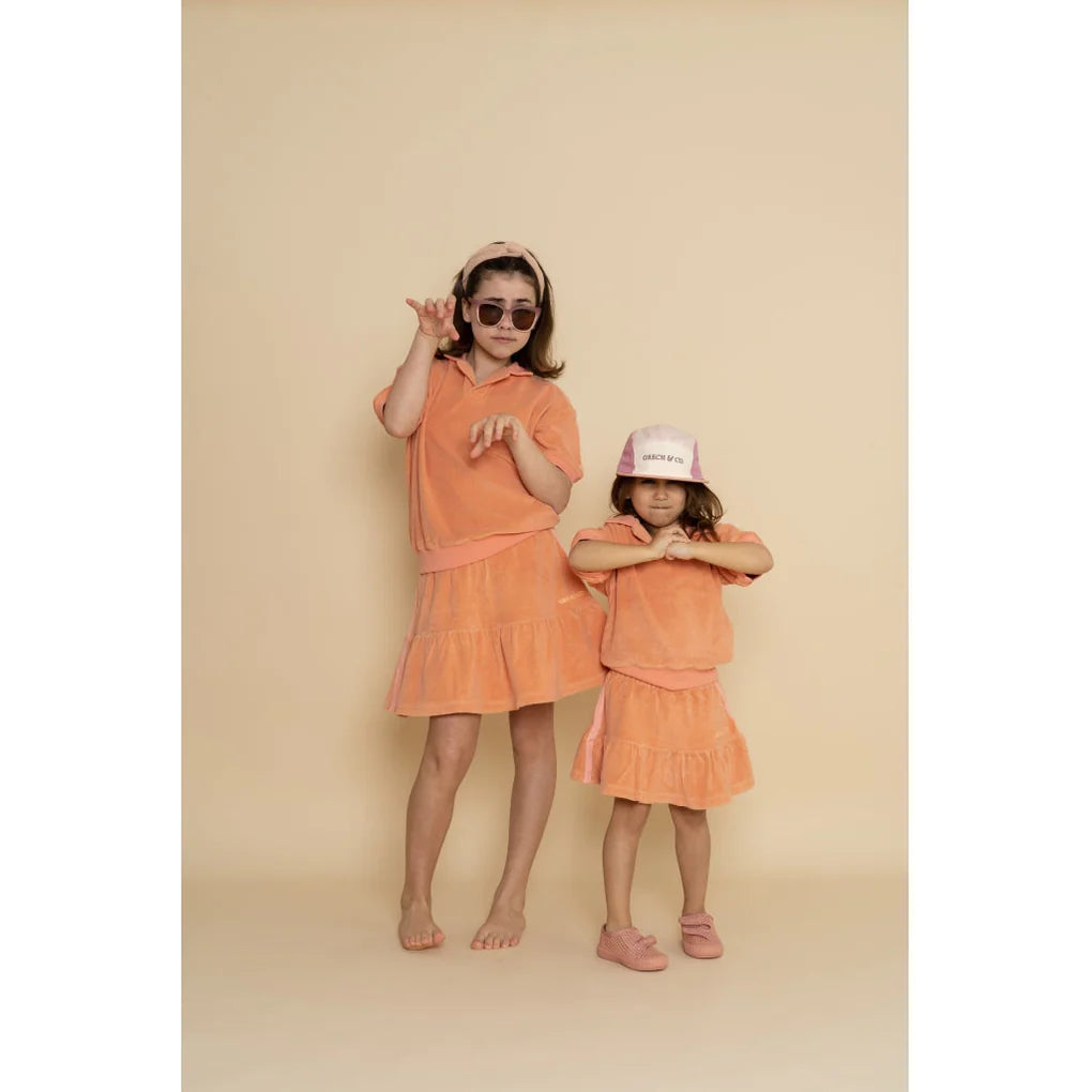 grech & co iconic wayfarer polarized sunglasses - mauve rose ombre (junior)