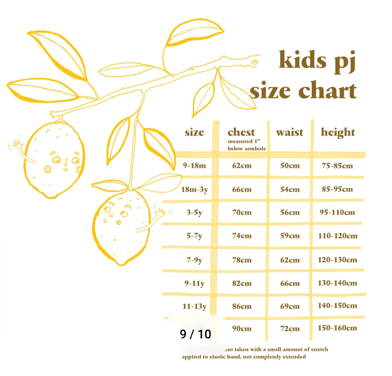 g.nancy lemonade shortie pj set - lemon