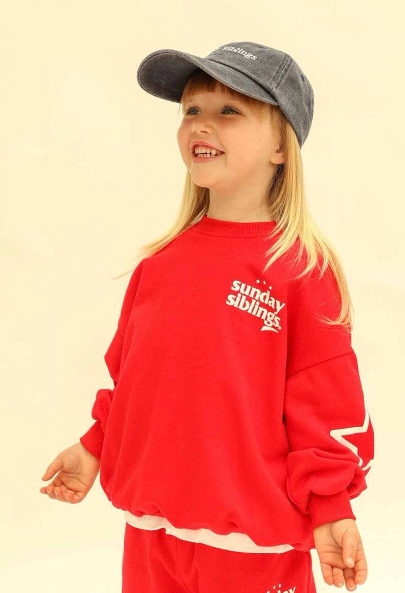 sunday siblings the siblings set sweater - red