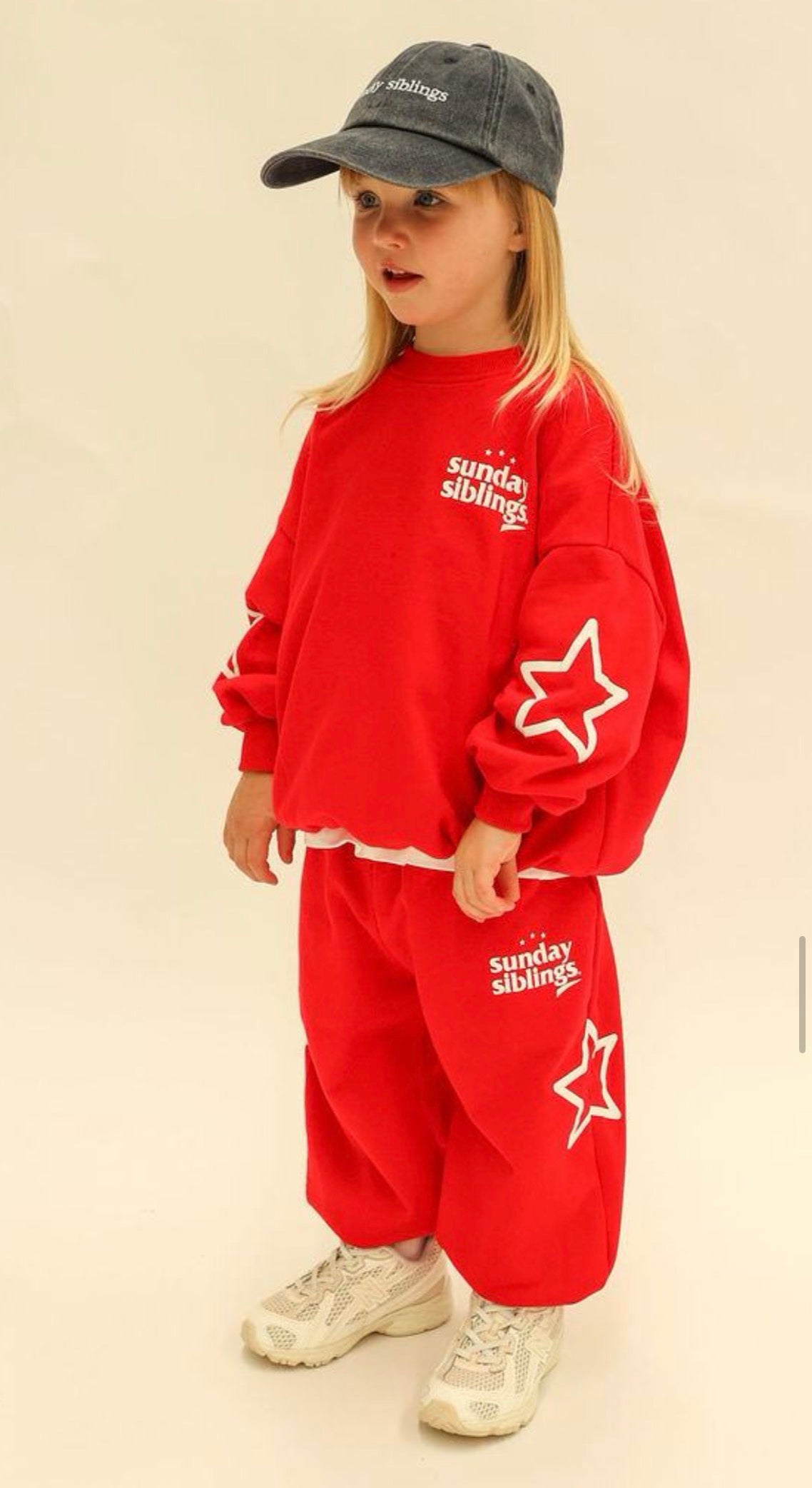 sunday siblings the siblings set sweater - red