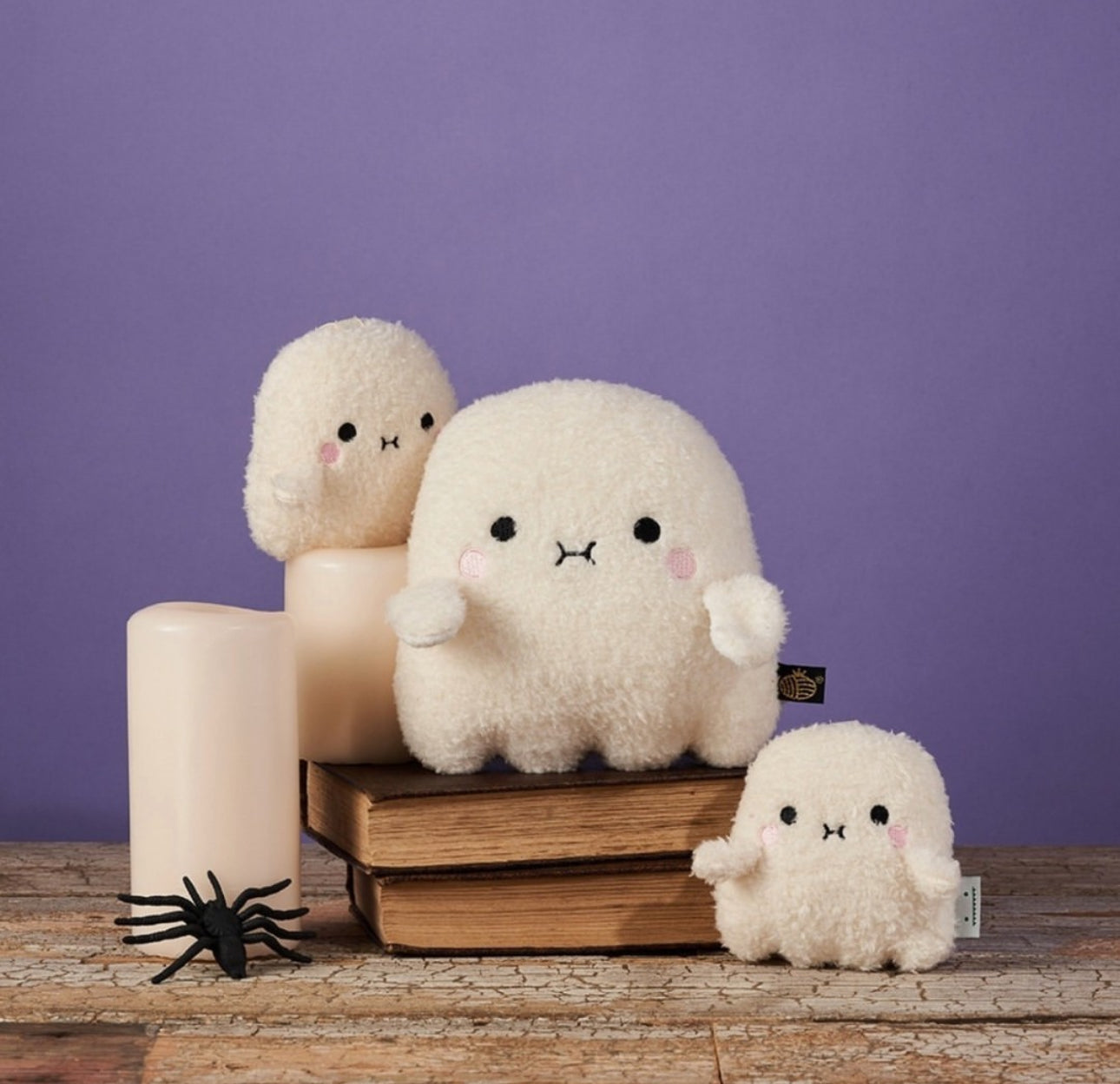 noodoll riceboo mini plush toy - shy ghost