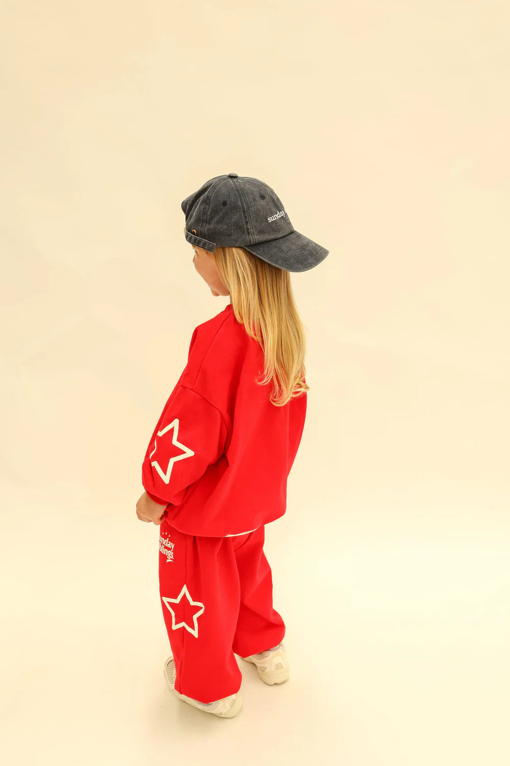sunday siblings the siblings set trackpants - red