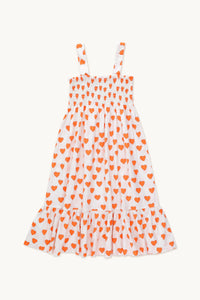 tiny cottons hearts dress - offwhite