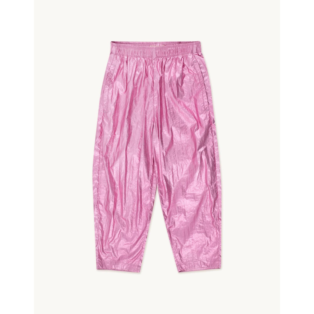 tiny cottons shiny barrel pant - metallic pink