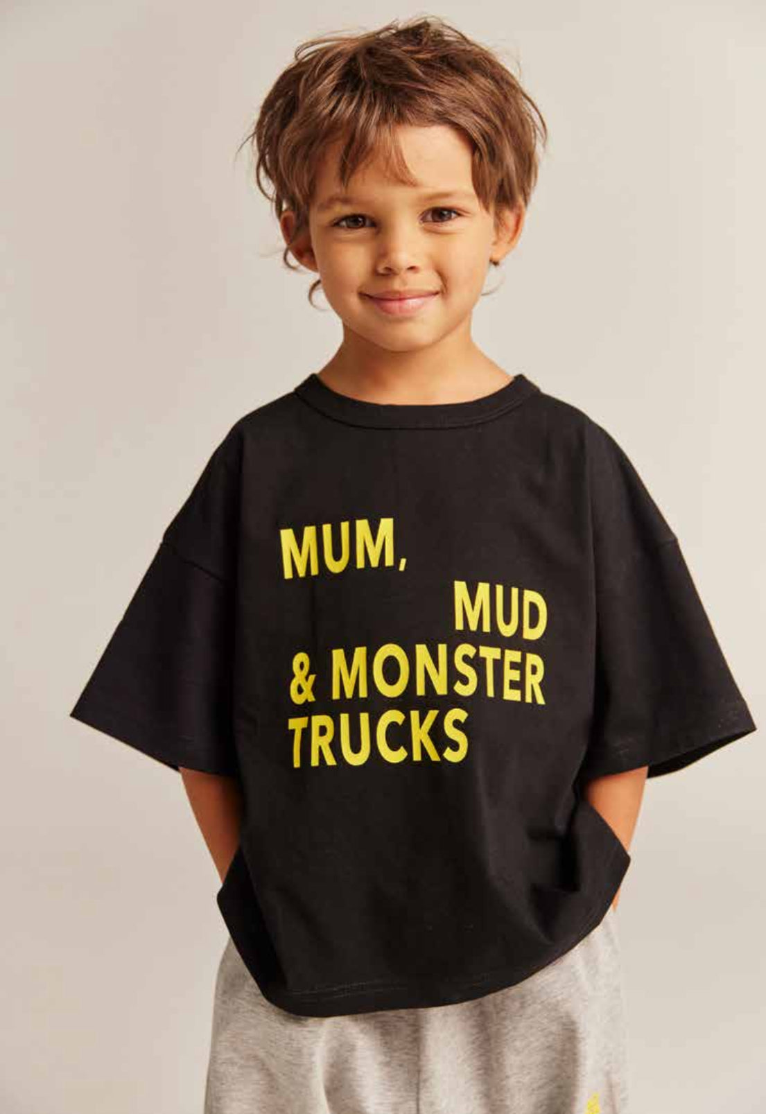 bbobbie mmm tee - black with yellow