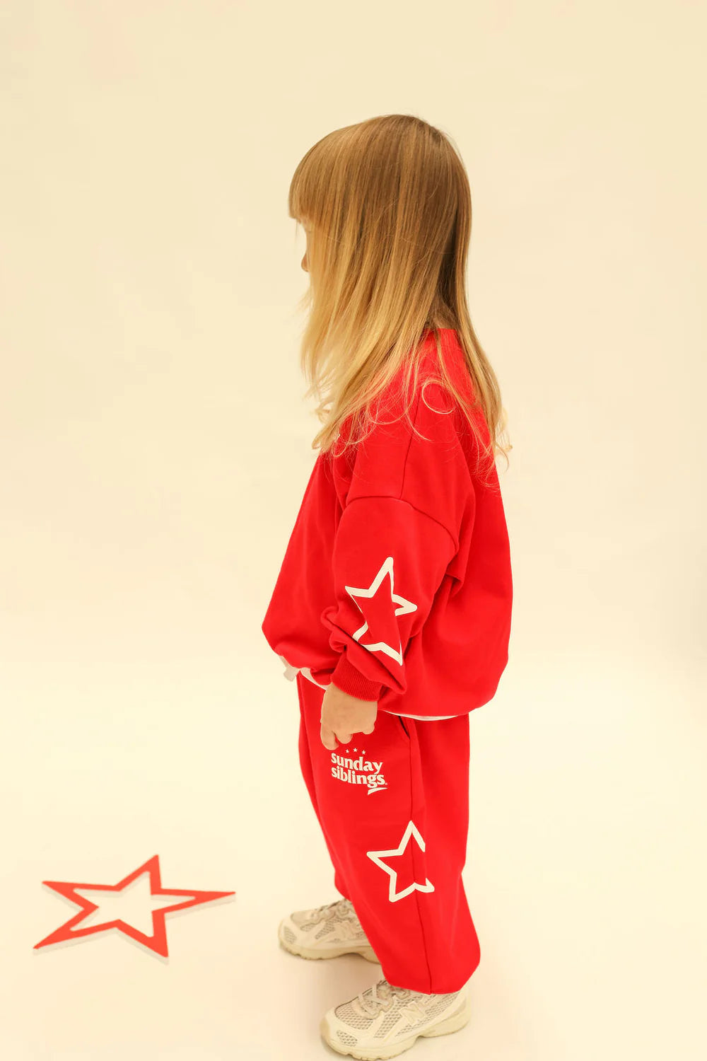 sunday siblings the siblings set trackpants - red - pre order