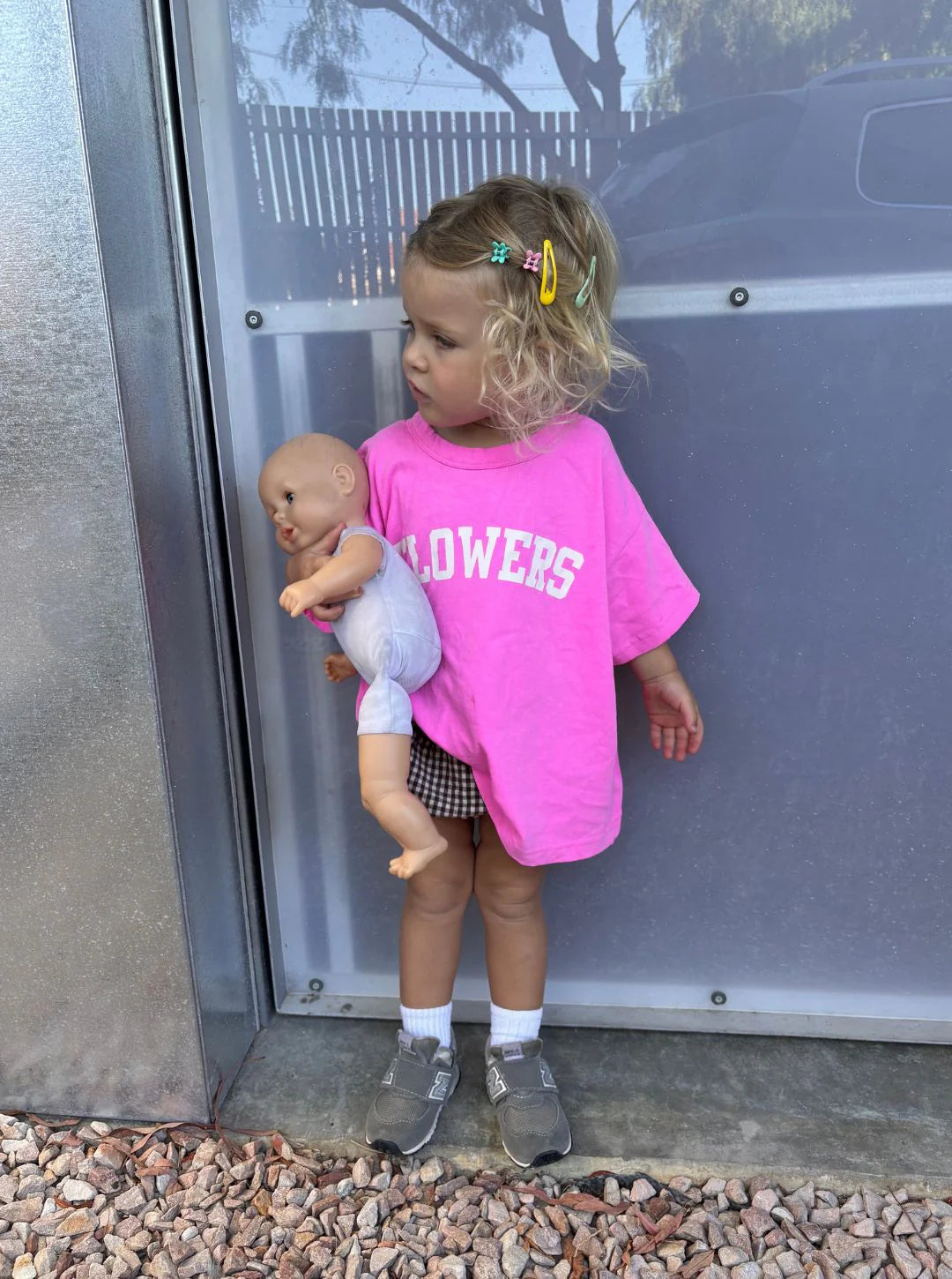 ziggy zaza flowers tee - pink pop