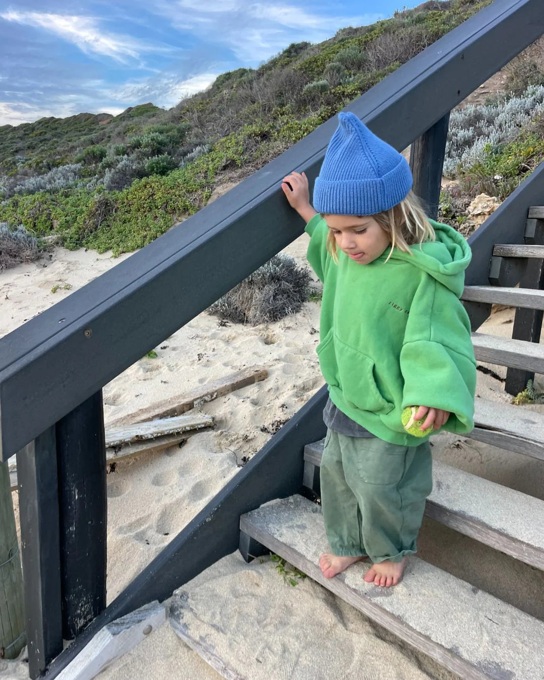 ziggy zaza pico beanie - seaside blue