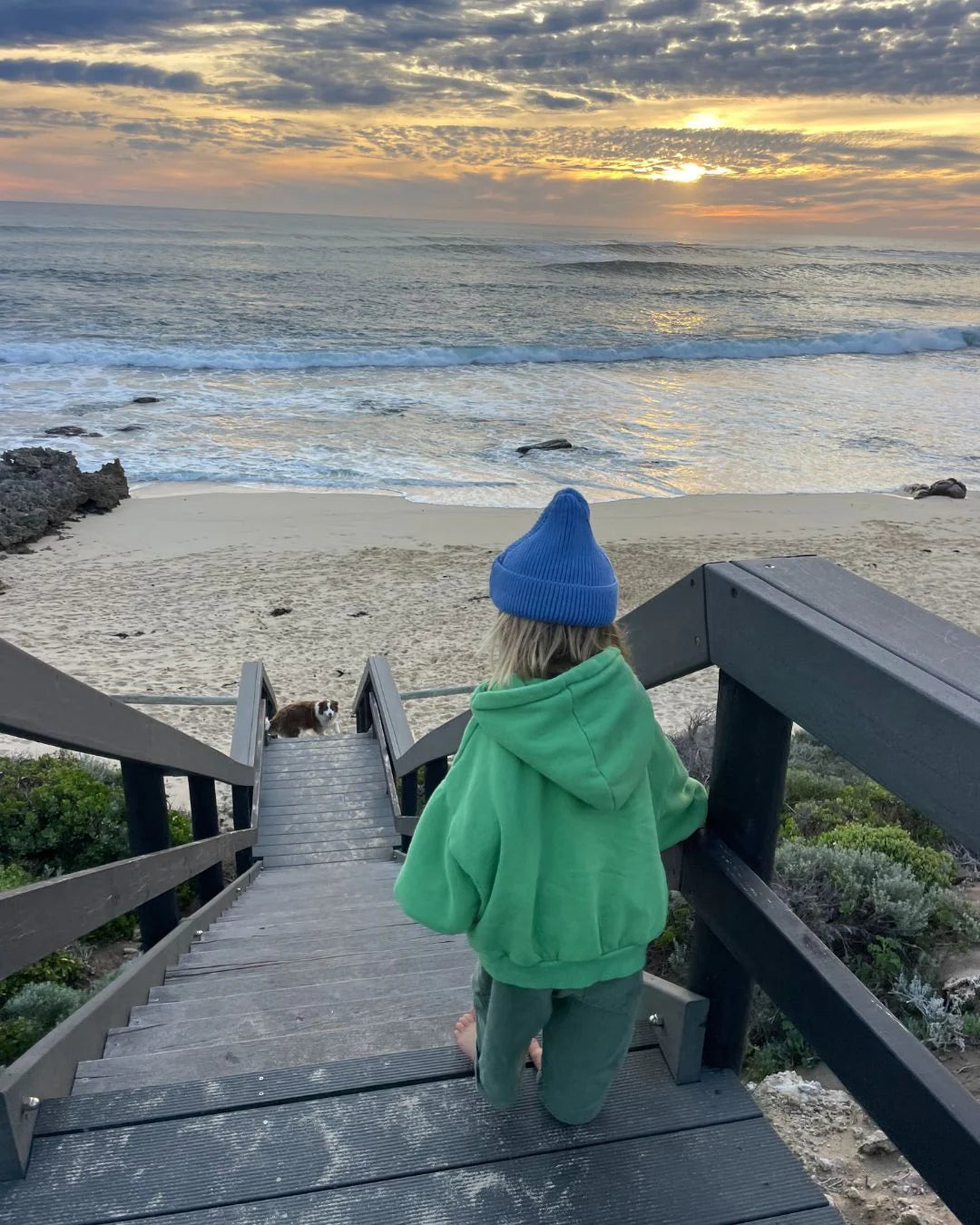ziggy zaza pico beanie - seaside blue
