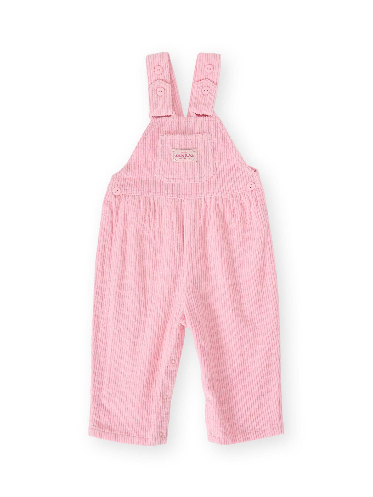 goldie + ace austin sammy cord overalls - pink
