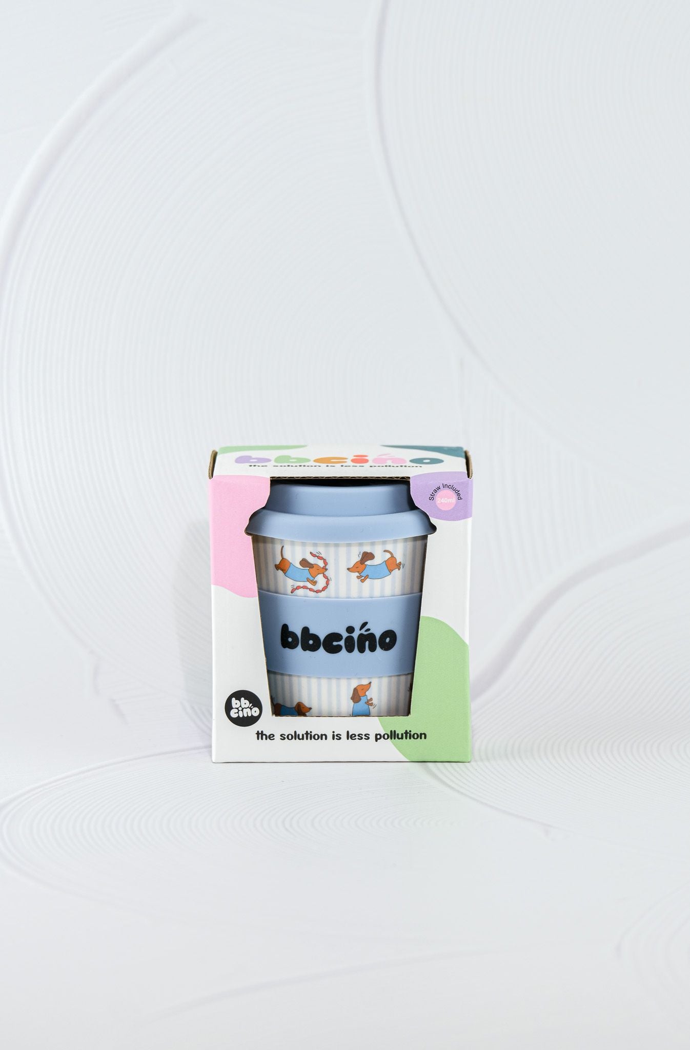 bbcino cup - dash in blue - 240ml