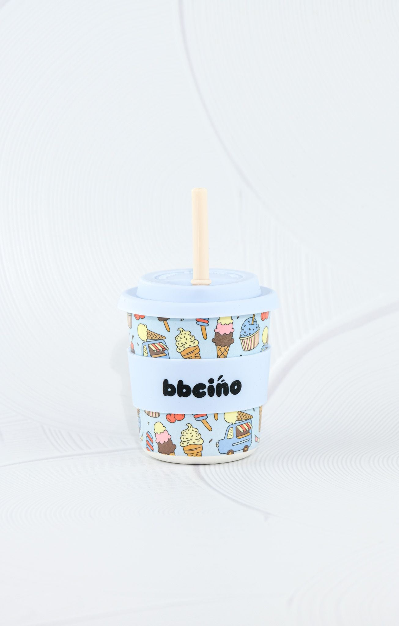 bbcino cup - scoops in blue - 240ml