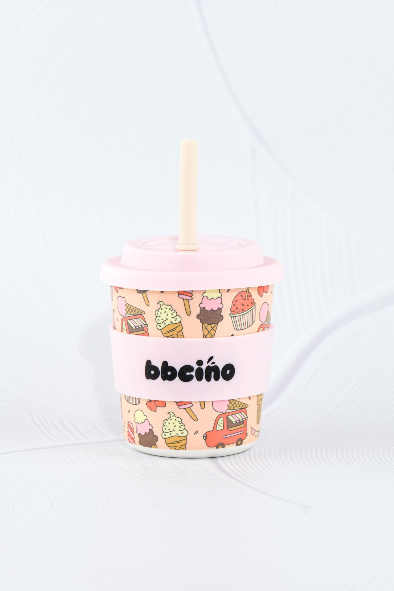 bbcino cup - scoops in pink - 240ml