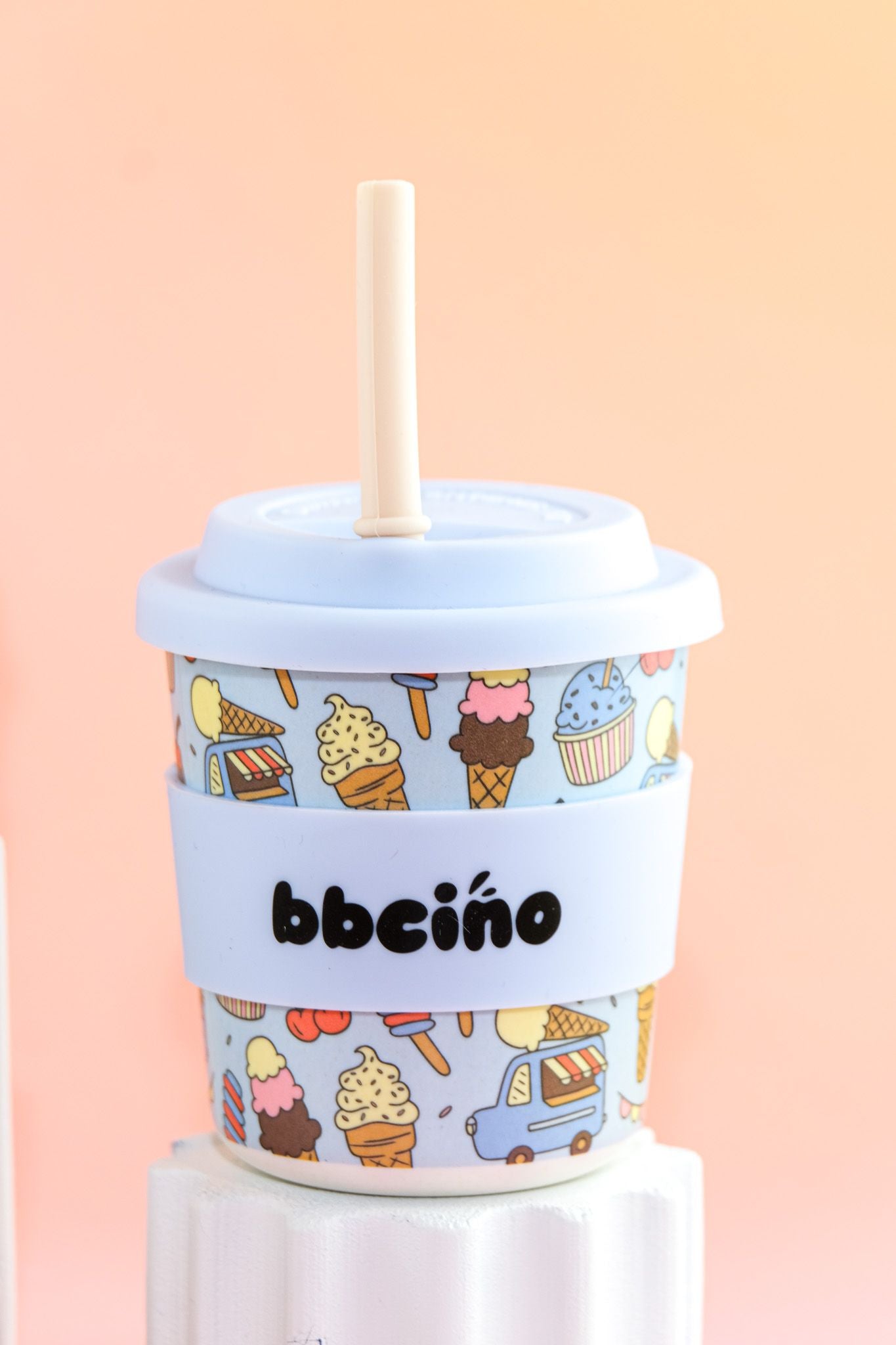 bbcino cup - scoops in blue - 240ml