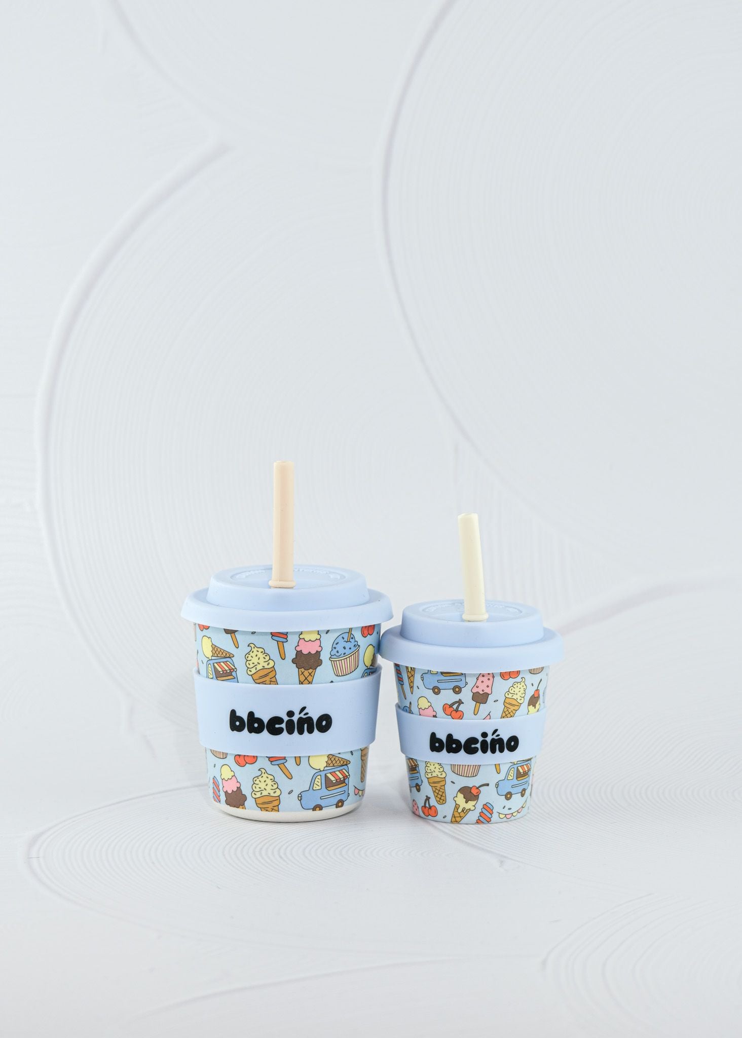 bbcino cup - scoops in blue - 240ml