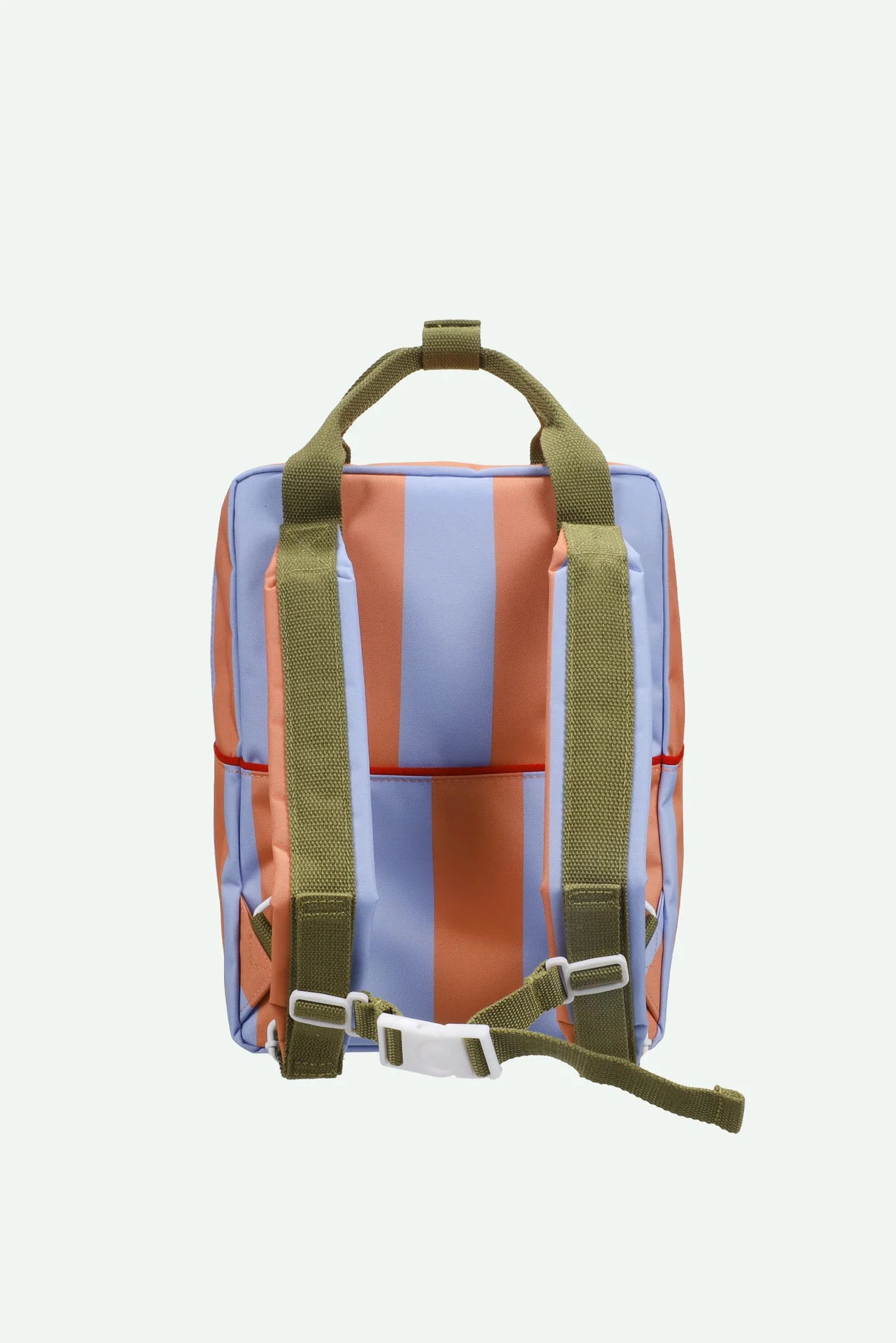 sticky lemon medium backpack - striped cloud blue + maple whirl