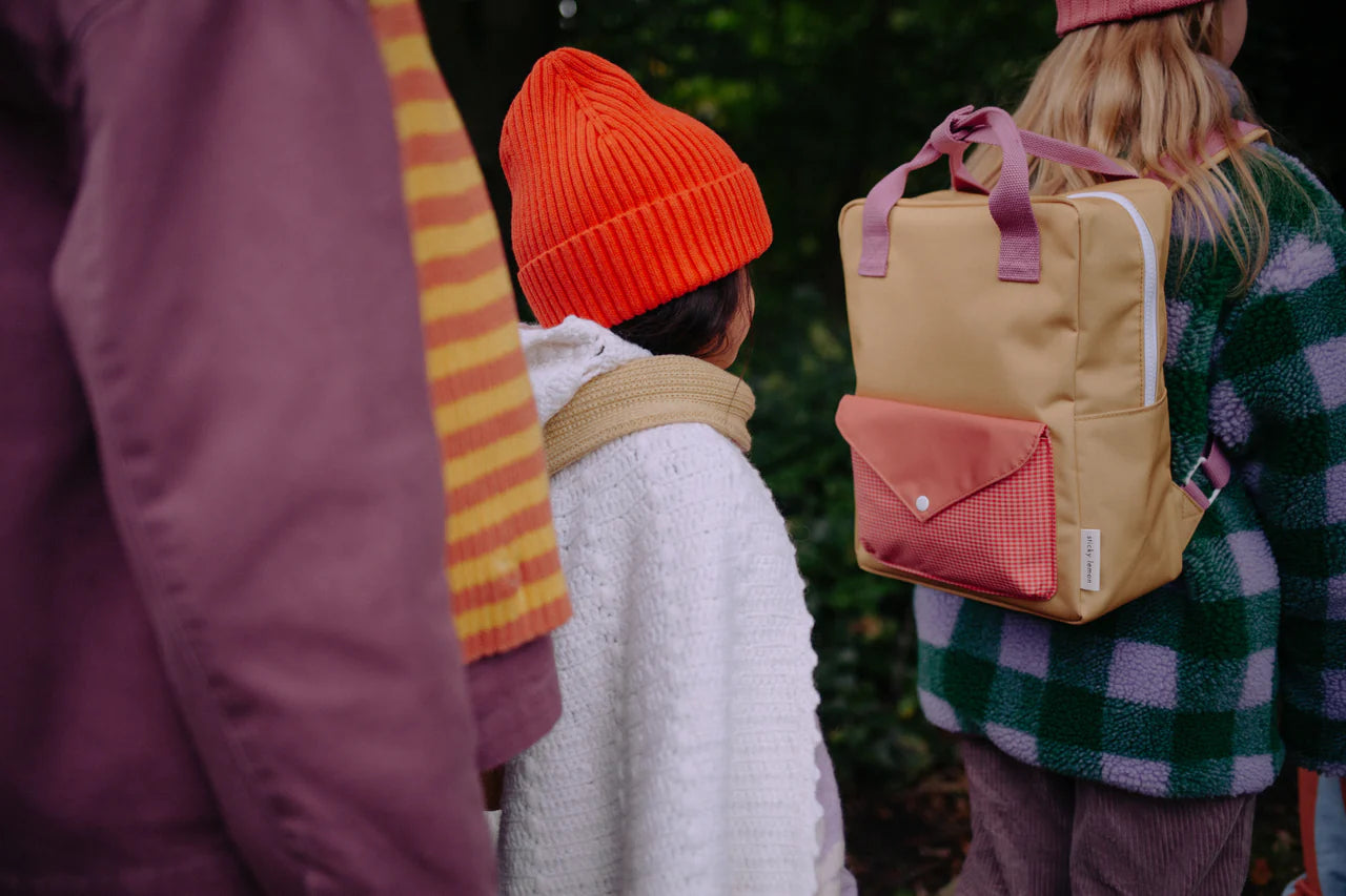 sticky lemon medium envelope backpack - apple grub