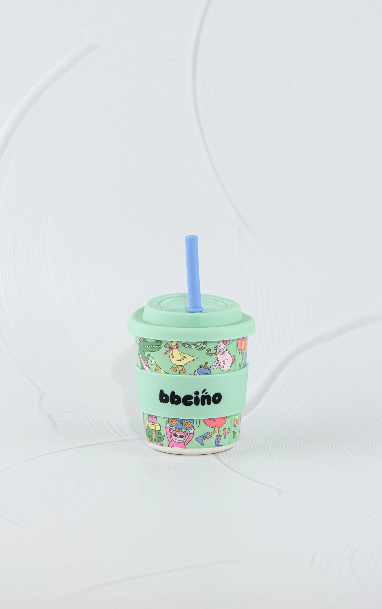 bbcino cup - party animals in green - 240ml