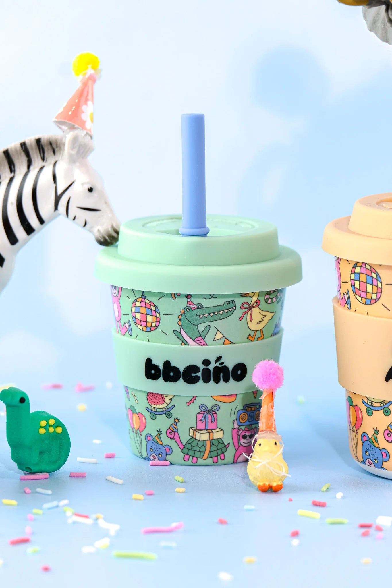bbcino cup - party animals in green - 120ml