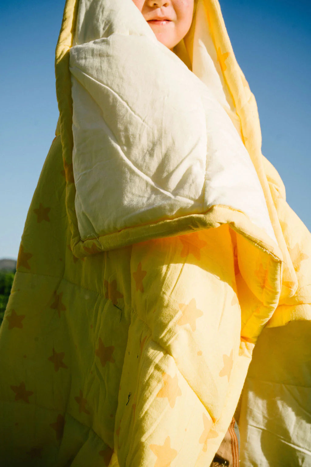 play linen star sprinkle reversible quilt