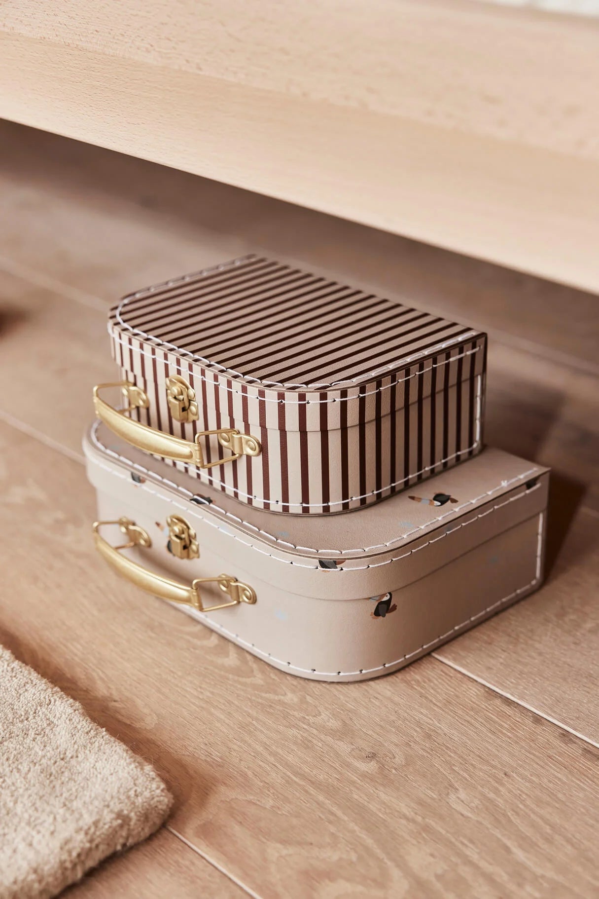 oyoy mini suitcase set - toucan & stripe