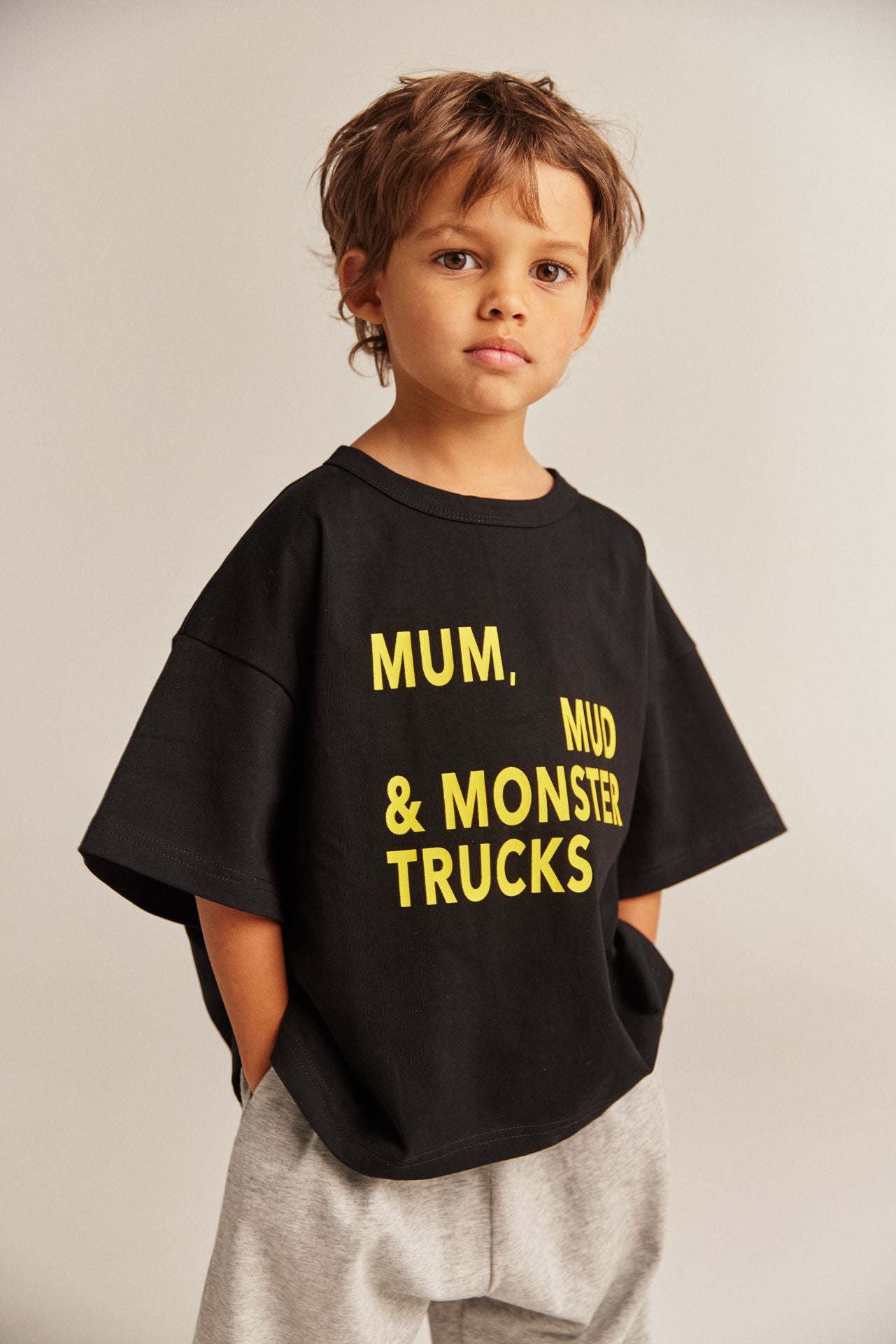 bbobbie mmm tee - black with yellow