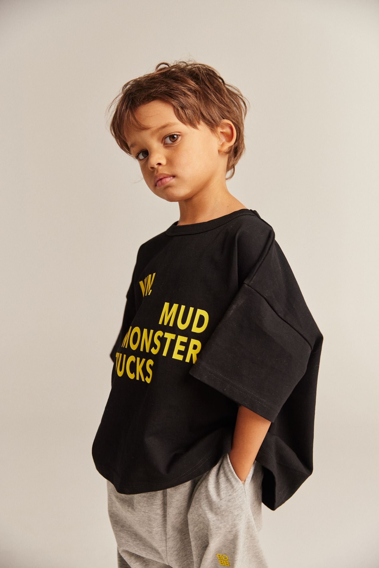 bbobbie mmm tee - black with yellow