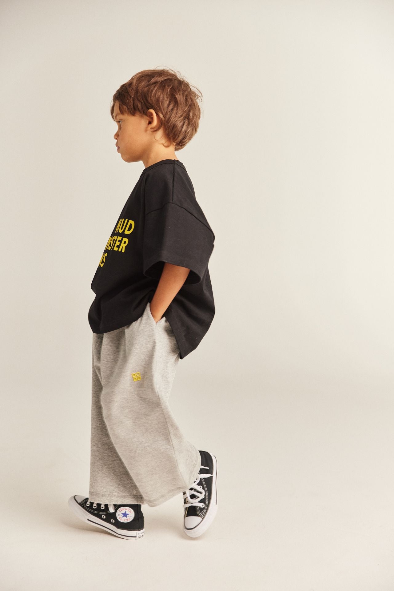 bbobbie mmm tee - black with yellow