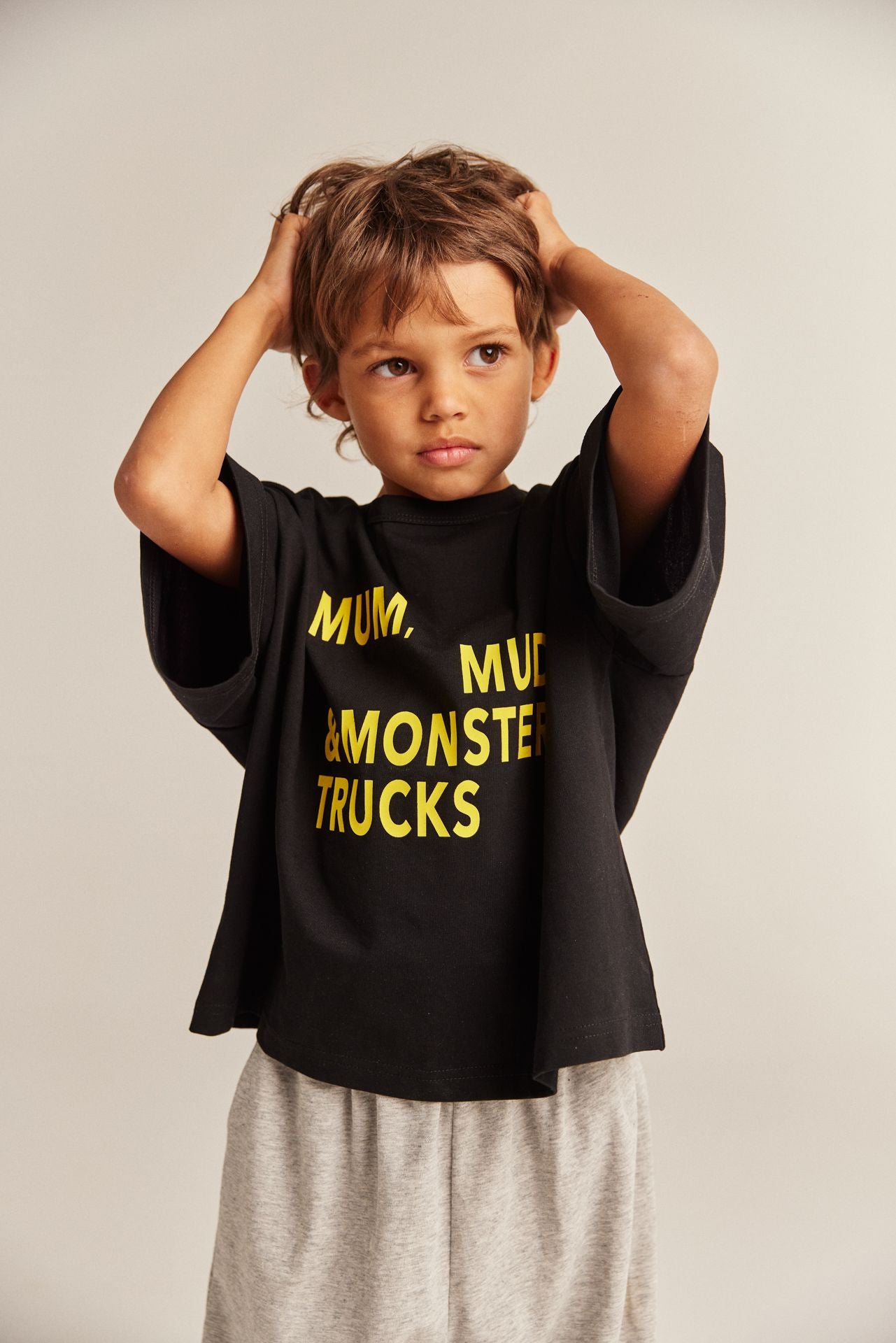 bbobbie mmm tee - black with yellow