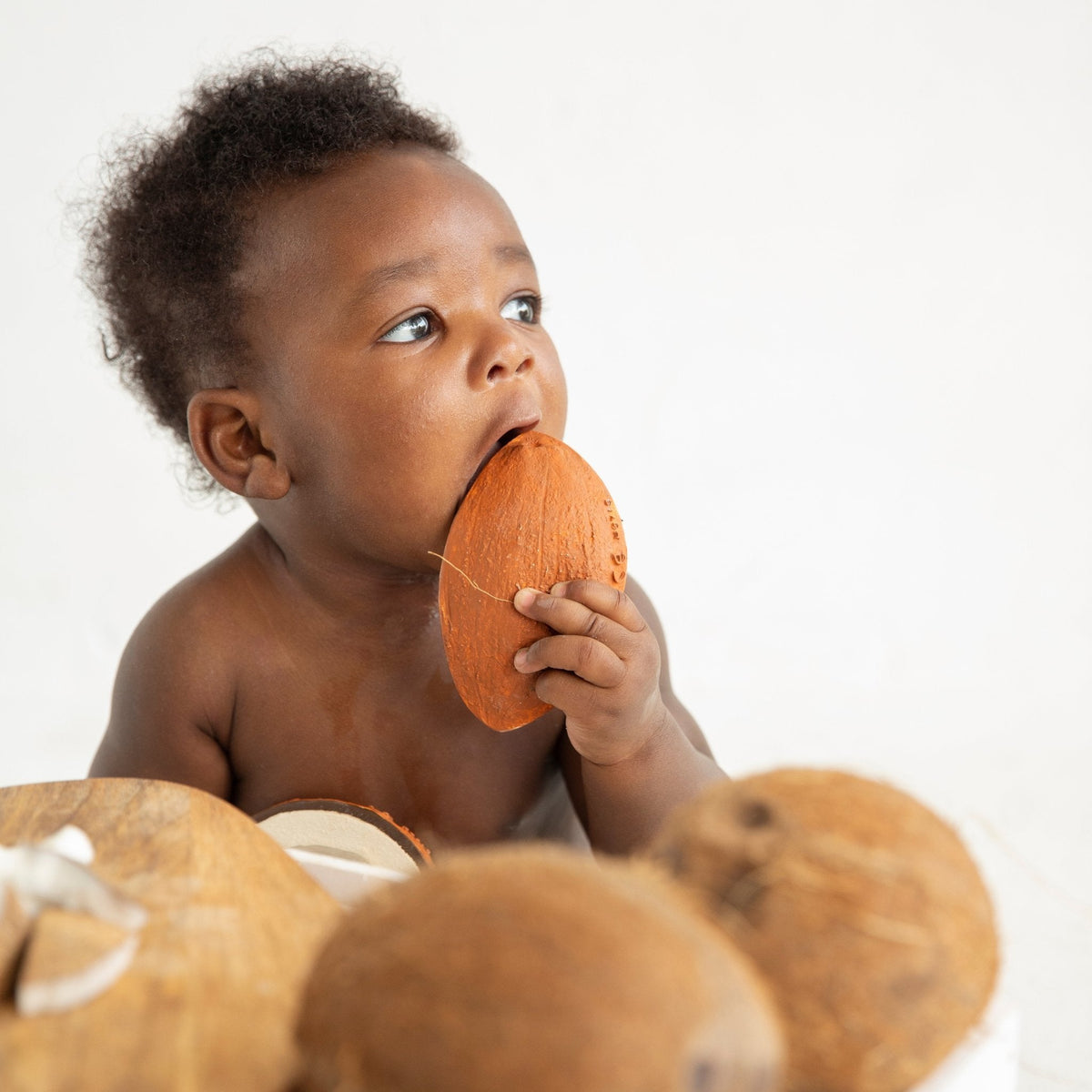 oli & carol - coco the coconut teether